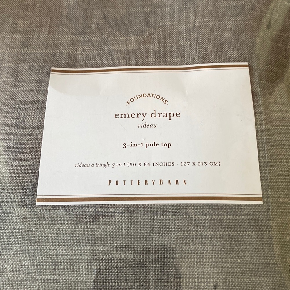 Pottery Barn drapes